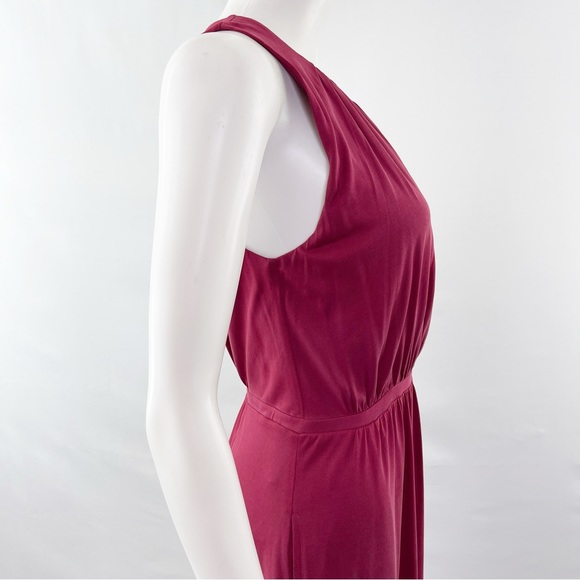 Moulinette Soeurs Berry Red Sleeveless TERRA Draped Maxi Dress Size S - Picture 5 of 9